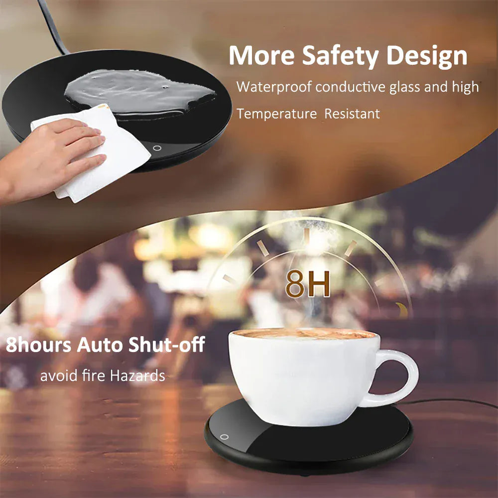 Mug Warmer USB Cup Warmer Coffee Cup Heater Thermostatic Heating Coaster Cup Electric Milk Tea Coffee Mug Warmer for Office Home Mug Warmer USB Cup Warmer Coffee Cup Heater Thermostatic Heating Coaster Cup Electric Milk Tea Coffee Mug Warmer for Office Home