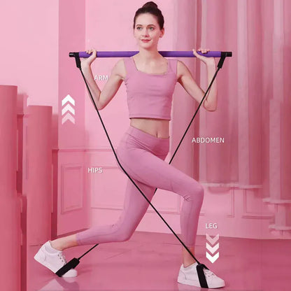 Multi-Functional Resistance Bands Tension Rod Workout Exercise Outdoor Fitness Training Pilates Home Gym Stretch Elastic Band Multi-Functional Resistance Bands Tension Rod Workout Exercise Outdoor Fitness Training Pilates Home Gym Stretch Elastic Band