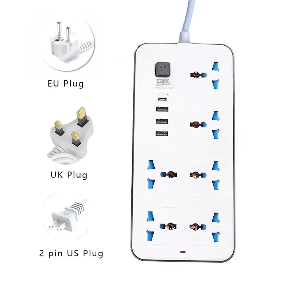 Multi Tap Universal Plug EU US UK Outlet Power Strip Multi Tap Universal Plug EU US UK Outlet Power Strip