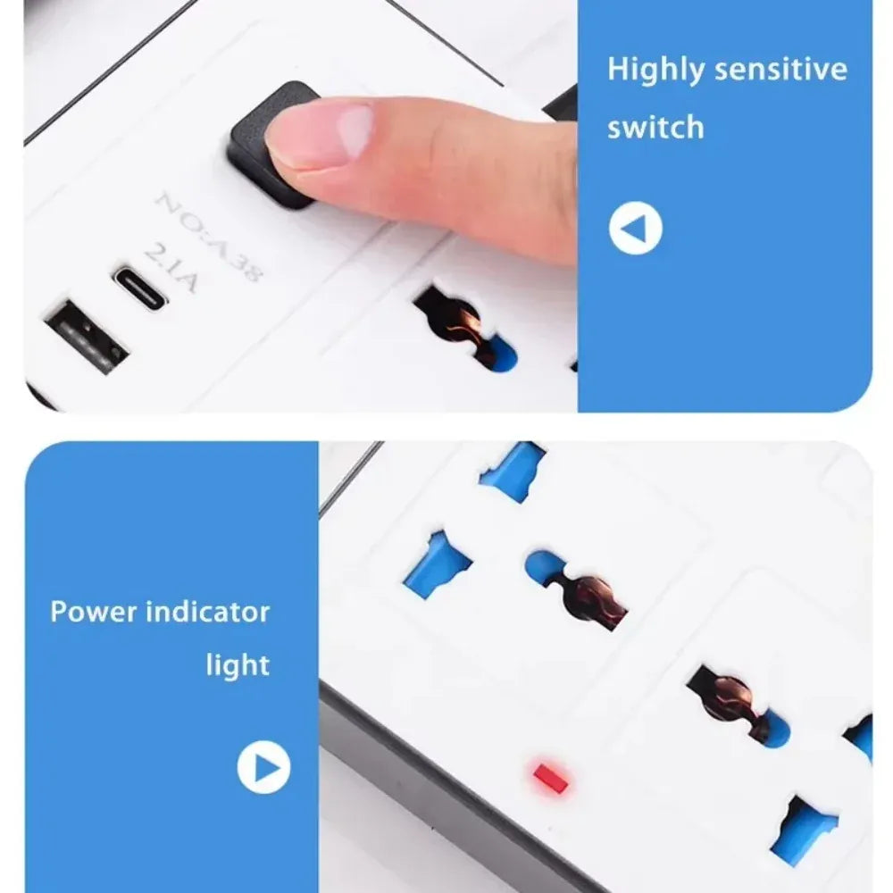 Multi Tap Universal Plug EU US UK Outlet Power Strip Multi Tap Universal Plug EU US UK Outlet Power Strip