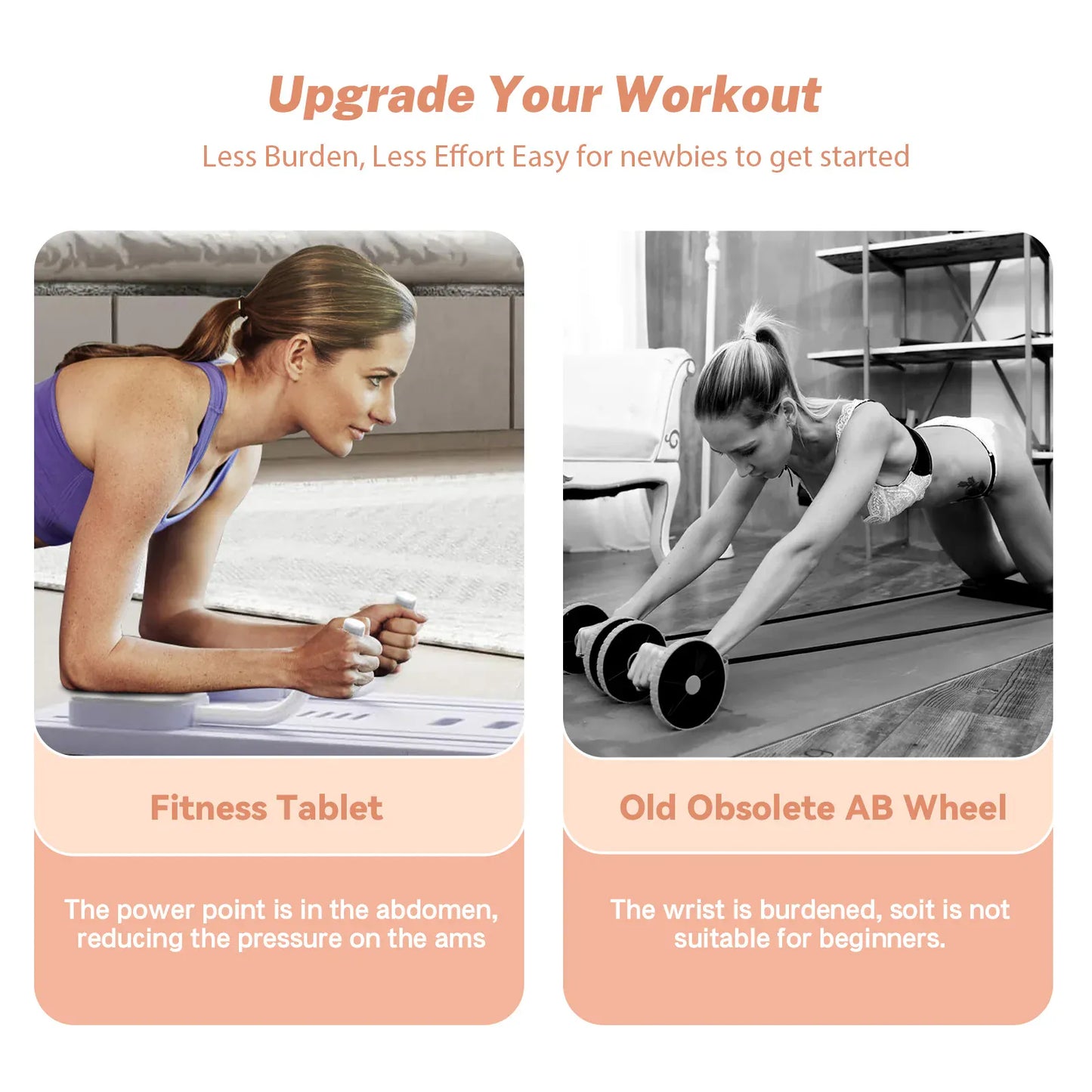 Multifunctional Ab Fitness Board Auto-Rebound Core Trainer Pilates Home Gym | Wahooly Multifunctional Ab Fitness Board – Auto-Rebound Core Trainer for Home Pilates, Push-Ups & Full Body Workouts