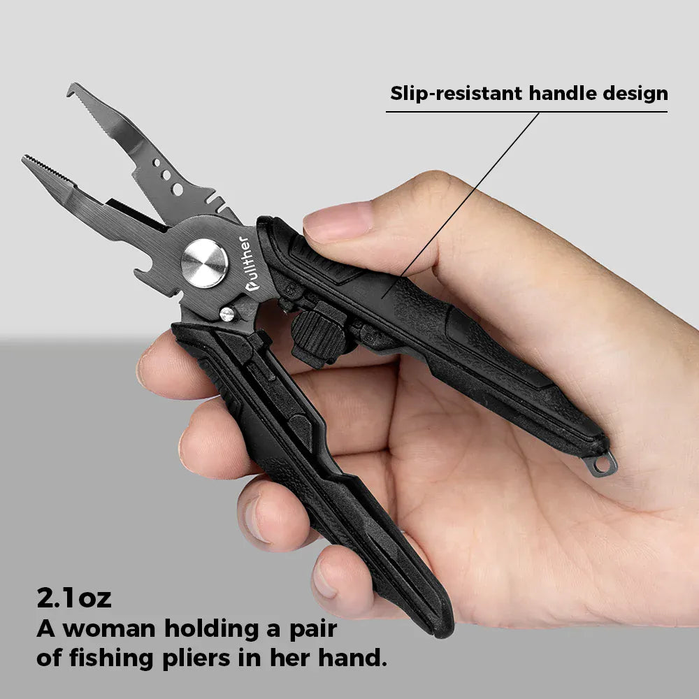 Fishing Pliers Hook Remover & Line Cutter – Wahooly Multifunctional Fishing Pliers – Stainless Steel Hook Remover & Line Cutter