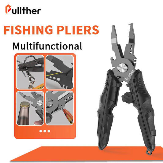 Fishing Pliers Hook Remover & Line Cutter – Wahooly Multifunctional Fishing Pliers – Stainless Steel Hook Remover & Line Cutter
