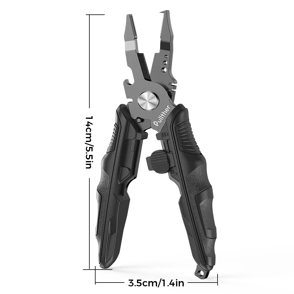 Fishing Pliers Hook Remover & Line Cutter – Wahooly Multifunctional Fishing Pliers – Stainless Steel Hook Remover & Line Cutter