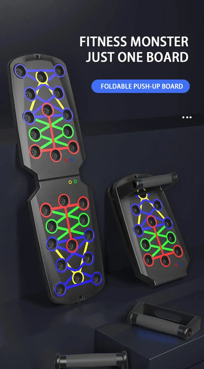 Multifunctional Push Up Board Set – Color-Coded Home Workout System Multifunctional Push Up Board Set – Portable Color-Coded Home Workout System with Handles