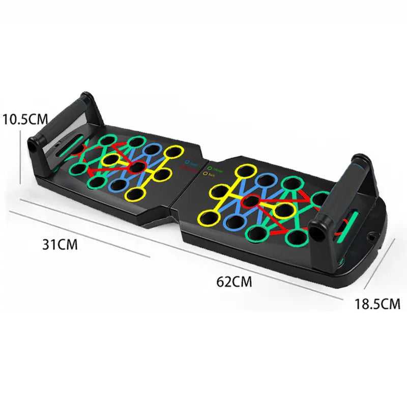 Multifunctional Push Up Board Set – Color-Coded Home Workout System Multifunctional Push Up Board Set – Portable Color-Coded Home Workout System with Handles