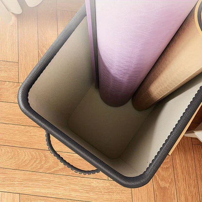 Multifunctional Sports Equipment Storage Box - Foldable Rectangular Organizer, Suitable for Yoga Mats and Fitness Equipment Multifunctional Sports Equipment Storage Box - Foldable Rectangular Organizer, Suitable for Yoga Mats and Fitness Equipment