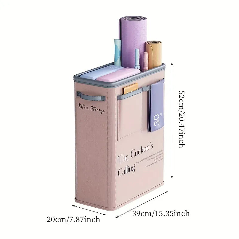 Multifunctional Sports Equipment Storage Box - Foldable Rectangular Organizer, Suitable for Yoga Mats and Fitness Equipment Multifunctional Sports Equipment Storage Box - Foldable Rectangular Organizer, Suitable for Yoga Mats and Fitness Equipment