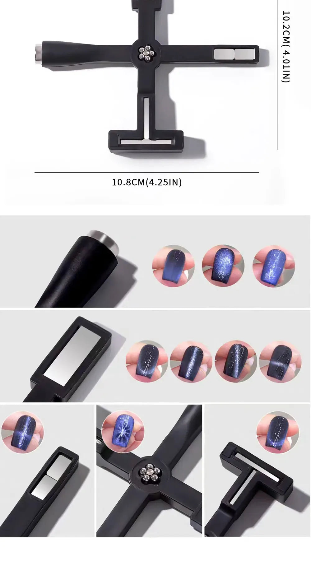 Nail Art Cat Magnetic Stick for 3D Cat Eye Gel Painting Nail Art Magnet Stick UV Gel Nail Polish Round Square Manicure Tool Nail Art Cat Magnetic Stick for 3D Cat Eye Gel Painting Nail Art Magnet Stick UV Gel Nail Polish Round Square Manicure Tool