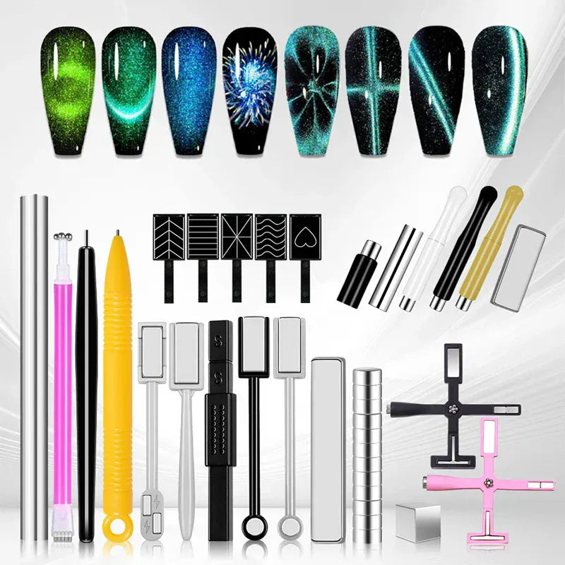 Nail Art Cat Magnetic Stick for 3D Cat Eye Gel Painting Nail Art Magnet Stick UV Gel Nail Polish Round Square Manicure Tool Nail Art Cat Magnetic Stick for 3D Cat Eye Gel Painting Nail Art Magnet Stick UV Gel Nail Polish Round Square Manicure Tool