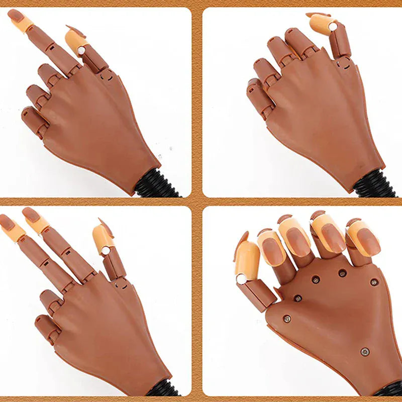 Nail Art Practice Hand Manicure Practice Finger Acrylic Nail Tips with 100pcs Fake Nails Nail Training Equipment Tools Nail Art Practice Hand Manicure Practice Finger Acrylic Nail Tips with 100pcs Fake Nails Nail Training Equipment Tools