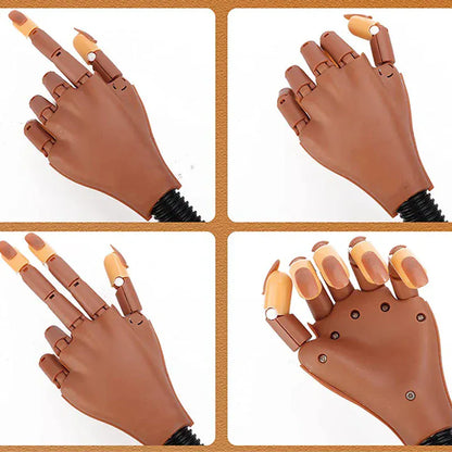 Nail Art Practice Hand Manicure Practice Finger Acrylic Nail Tips with 100pcs Fake Nails Nail Training Equipment Tools Nail Art Practice Hand Manicure Practice Finger Acrylic Nail Tips with 100pcs Fake Nails Nail Training Equipment Tools