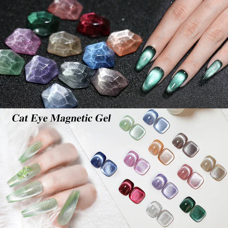 NAILCO Crystal Cat Magnetic Gel Nail Polish Shiny Red Glitter 10ml Cat Eye Gel Soak Off Semi Permanent UV Gel Nail Art Varnish NAILCO Crystal Cat Magnetic Gel Nail Polish Shiny Red Glitter 10ml Cat Eye Gel Soak Off Semi Permanent UV Gel Nail Art Varnish