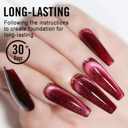 NAILCO Crystal Cat Magnetic Gel Nail Polish Shiny Red Glitter 10ml Cat Eye Gel Soak Off Semi Permanent UV Gel Nail Art Varnish NAILCO Crystal Cat Magnetic Gel Nail Polish Shiny Red Glitter 10ml Cat Eye Gel Soak Off Semi Permanent UV Gel Nail Art Varnish