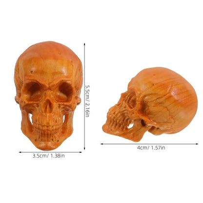 Natural Cypress Engrave Skull Decor Small Statue - Halloween Decoration Party Decoration Props Home Room, Car Bar Decoration Natural Cypress Engrave Skull Decor Small Statue - Halloween Decoration Party Decoration Props Home Room, Car Bar Decoration
