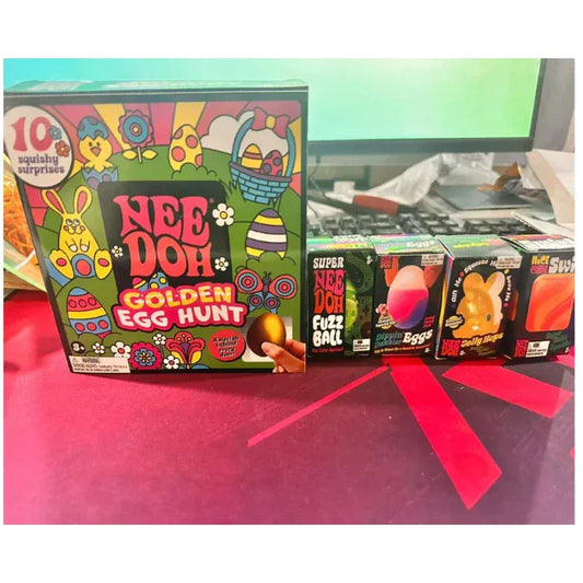 Needoh Golden Egg Blind Box - Fidget Toys for Stress Relief & Sensory Play Needoh Golden Egg Treasure Hunt Blind Box Needoh  Fidget Toys Anti-stress Sensory Squeeze surprises Toy gifts For Kids Adults