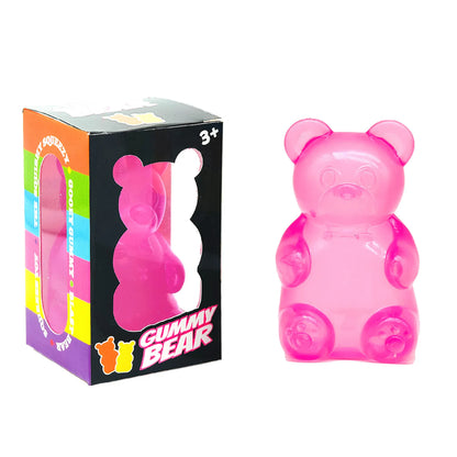 Strawberry Bear Squeeze Toy – Slow Rebound Stress Relief Fidget for Desk & Anxiety Needoh Little Bear Squeeze Stress Relief Cube Pressure-Relief Anxiety Sensory Tool Slow-Rebound Focus Desk Educational Gadget