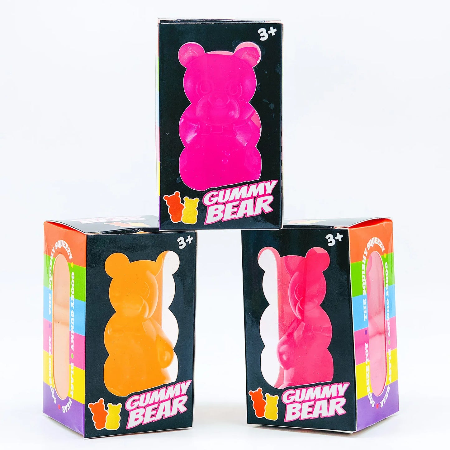 Strawberry Bear Squeeze Toy – Slow Rebound Stress Relief Fidget for Desk & Anxiety Needoh Little Bear Squeeze Stress Relief Cube Pressure-Relief Anxiety Sensory Tool Slow-Rebound Focus Desk Educational Gadget