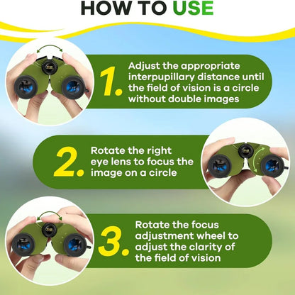 15x25 Mini Binoculars - BAK4 FMC HD Optics for Hunting, Camping & Travel New 15x25 HD Powerful Binoculars Mini Telescope BAK4 FMC Optics Long Range For Hunting Outdoor Camping Hiking Adventure Travel