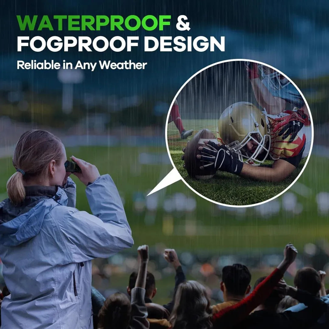 15x25 Mini Binoculars - BAK4 FMC HD Optics for Hunting, Camping & Travel New 15x25 HD Powerful Binoculars Mini Telescope BAK4 FMC Optics Long Range For Hunting Outdoor Camping Hiking Adventure Travel