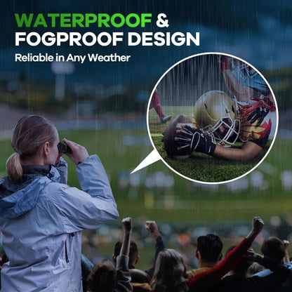 15x25 Mini Binoculars - BAK4 FMC HD Optics for Hunting, Camping & Travel New 15x25 HD Powerful Binoculars Mini Telescope BAK4 FMC Optics Long Range For Hunting Outdoor Camping Hiking Adventure Travel