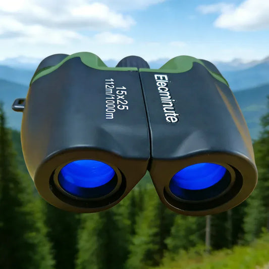 15x25 Mini Binoculars - BAK4 FMC HD Optics for Hunting, Camping & Travel New 15x25 HD Powerful Binoculars Mini Telescope BAK4 FMC Optics Long Range For Hunting Outdoor Camping Hiking Adventure Travel