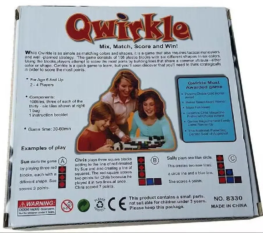 New Children's Educational Toys Qwirkle Wooden Chess New Children's Educational Toys Qwirkle Wooden Chess