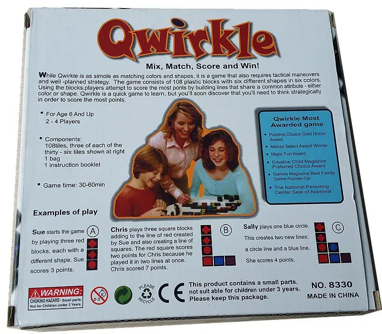 New Children's Educational Toys Qwirkle Wooden Chess New Children's Educational Toys Qwirkle Wooden Chess