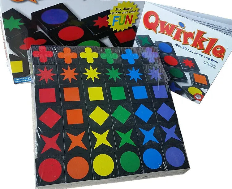 New Children's Educational Toys Qwirkle Wooden Chess New Children's Educational Toys Qwirkle Wooden Chess