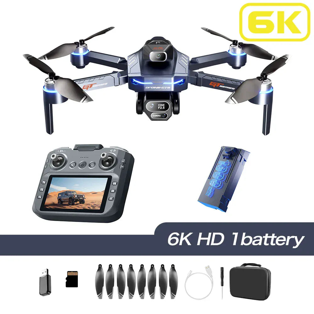 New Drone 4K HD GT8 Camera Cam Obstacle Avoidance Aerial Photography Brushless 5G Drone with Screen Foldable RC Drone Quadcopter New Drone 4K HD GT8 Camera Cam Obstacle Avoidance Aerial Photography Brushless 5G Drone with Screen Foldable RC Drone Quadcopter
