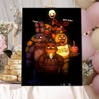 New F-F-FNAF Movie Game Poster HD Anime Hot Theme Singer/OST/Movie-Waterproof Self-Stick Home Decor New F-F-FNAF Movie Game Poster HD Anime Hot Theme Singer/OST/Movie-Waterproof Self-Stick Home Decor