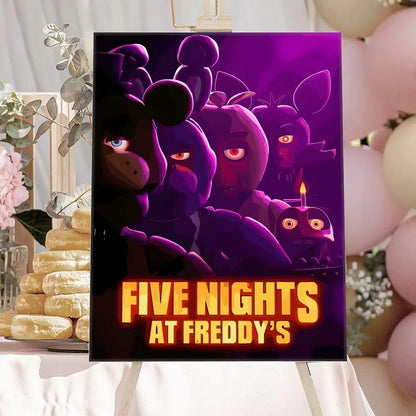 New F-F-FNAF Movie Game Poster HD Anime Hot Theme Singer/OST/Movie-Waterproof Self-Stick Home Decor New F-F-FNAF Movie Game Poster HD Anime Hot Theme Singer/OST/Movie-Waterproof Self-Stick Home Decor