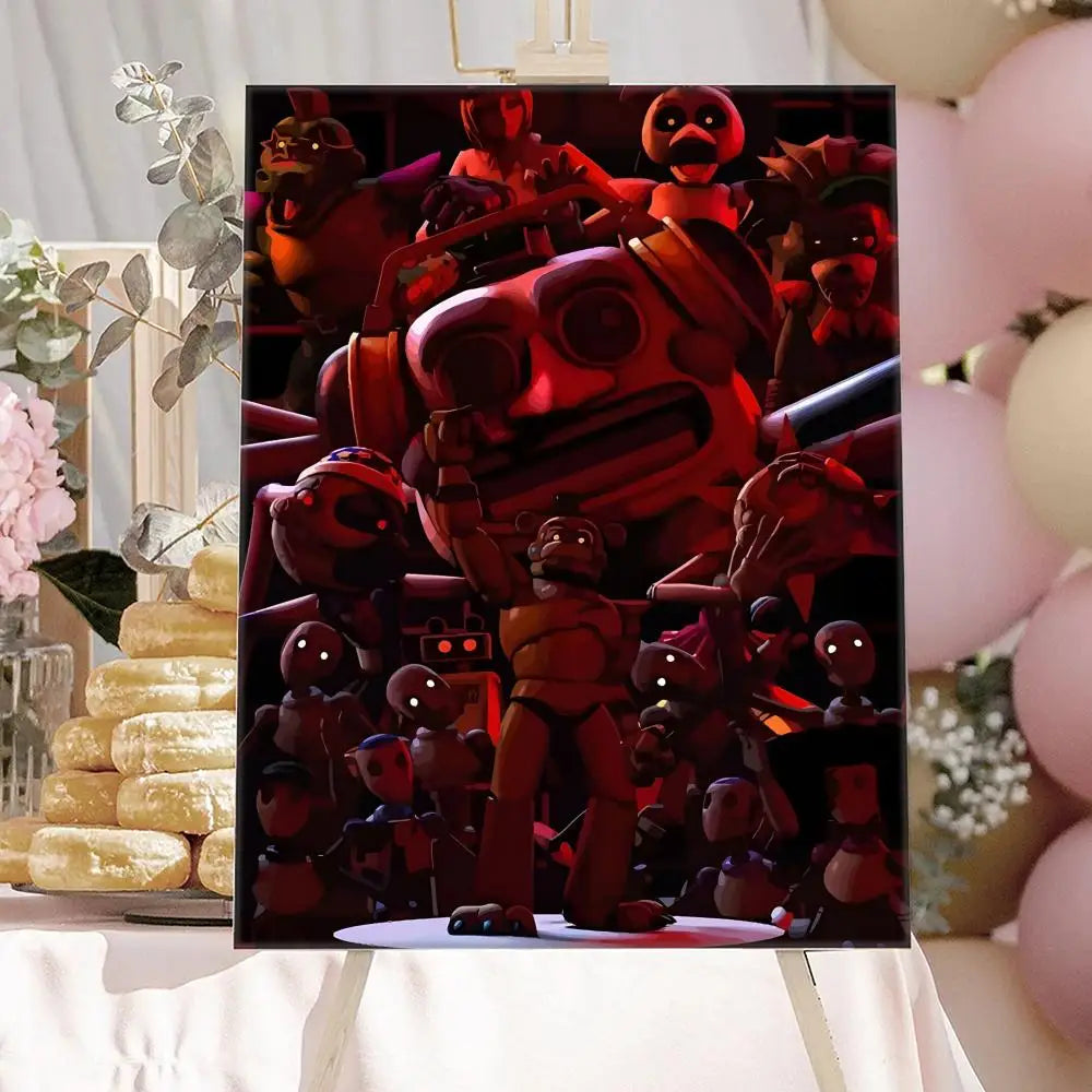 New F-F-FNAF Movie Game Poster HD Anime Hot Theme Singer/OST/Movie-Waterproof Self-Stick Home Decor New F-F-FNAF Movie Game Poster HD Anime Hot Theme Singer/OST/Movie-Waterproof Self-Stick Home Decor