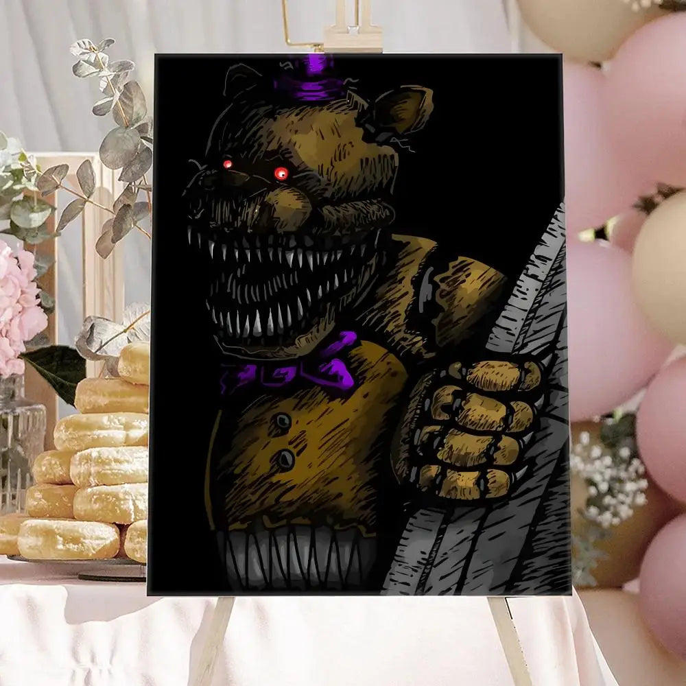 New F-F-FNAF Movie Game Poster HD Anime Hot Theme Singer/OST/Movie-Waterproof Self-Stick Home Decor New F-F-FNAF Movie Game Poster HD Anime Hot Theme Singer/OST/Movie-Waterproof Self-Stick Home Decor