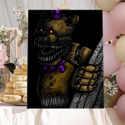 New F-F-FNAF Movie Game Poster HD Anime Hot Theme Singer/OST/Movie-Waterproof Self-Stick Home Decor New F-F-FNAF Movie Game Poster HD Anime Hot Theme Singer/OST/Movie-Waterproof Self-Stick Home Decor