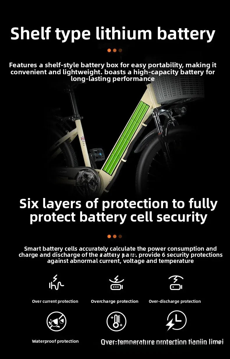 New fashionable E-bike, 26-inch urban commuter electric bicycle for adults, 400W brushless motor, 48V20AH battery electric moped New fashionable E-bike, 26-inch urban commuter electric bicycle for adults, 400W brushless motor, 48V20AH battery electric moped