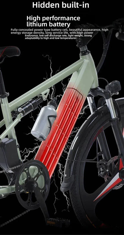 New fashionable E-bike, 26-inch urban commuter electric bicycle for adults, 400W brushless motor, 48V20AH battery electric moped New fashionable E-bike, 26-inch urban commuter electric bicycle for adults, 400W brushless motor, 48V20AH battery electric moped