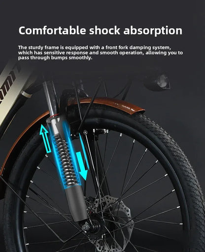 New fashionable E-bike, 26-inch urban commuter electric bicycle for adults, 400W brushless motor, 48V20AH battery electric moped New fashionable E-bike, 26-inch urban commuter electric bicycle for adults, 400W brushless motor, 48V20AH battery electric moped