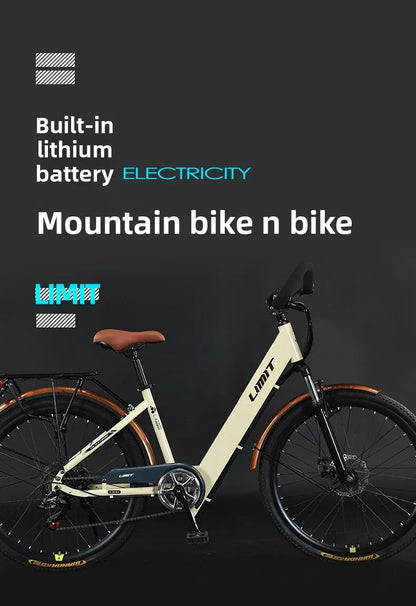 New fashionable E-bike, 26-inch urban commuter electric bicycle for adults, 400W brushless motor, 48V20AH battery electric moped New fashionable E-bike, 26-inch urban commuter electric bicycle for adults, 400W brushless motor, 48V20AH battery electric moped