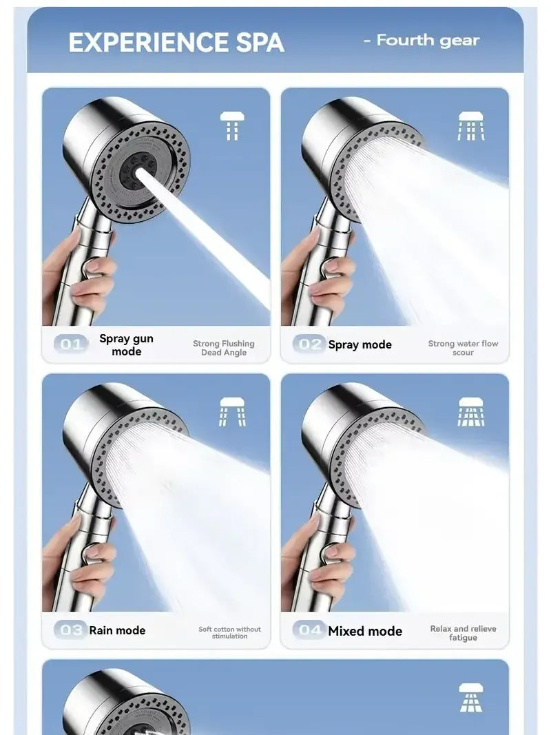 New High Pressure Water Saving Filter Shower Head 5 Modes New High Pressure Water Saving Filter Shower Head 5 Modes