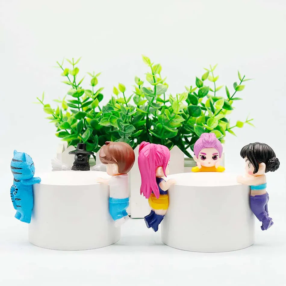 K-pop Demon Hunters Angel Blind Box - Mini Anime Collectible Figure New K-pop Demon Hunters Angel Blind Box PVC Material Mini Anime Character Decoration Children's Christmas and Birthday Gifts