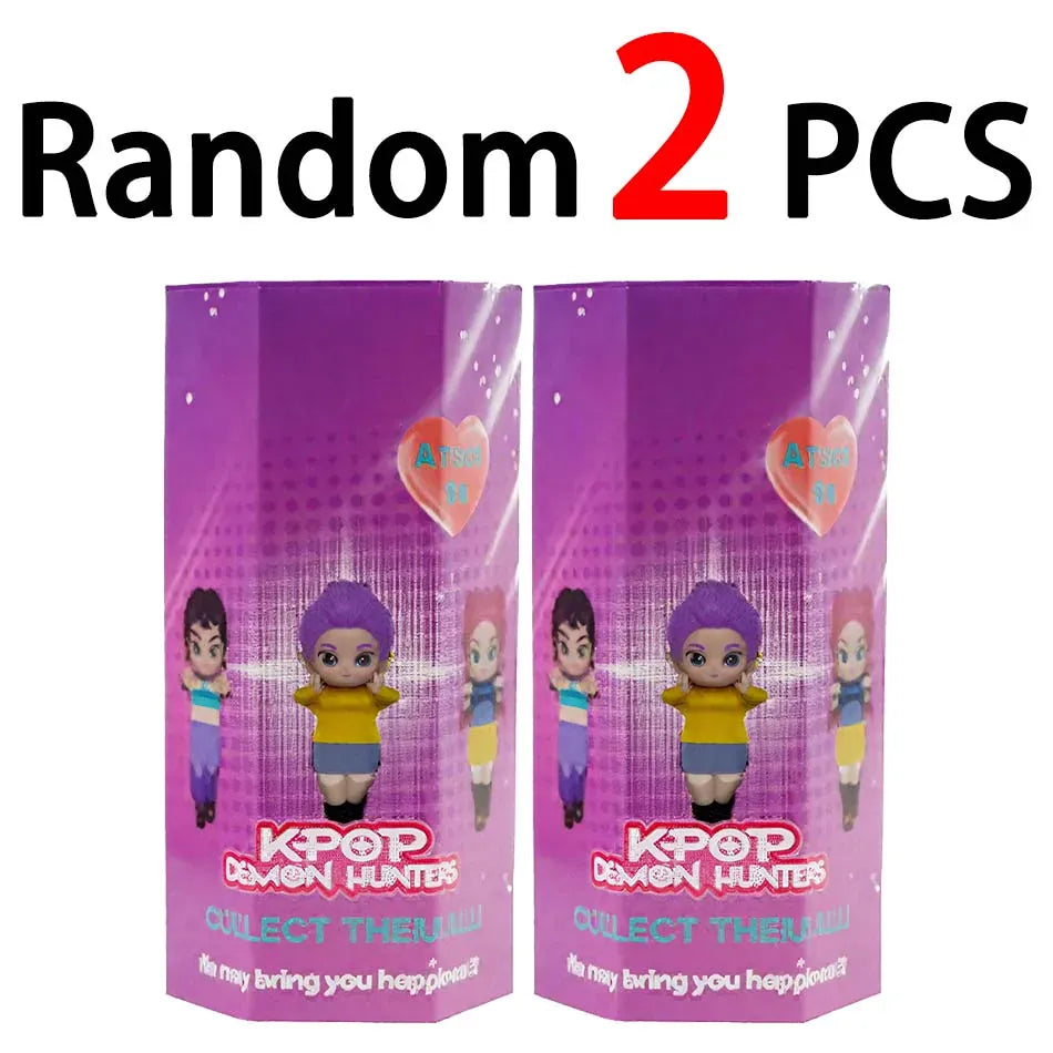 K-pop Demon Hunters Angel Blind Box - Mini Anime Collectible Figure New K-pop Demon Hunters Angel Blind Box PVC Material Mini Anime Character Decoration Children's Christmas and Birthday Gifts
