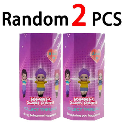 K-pop Demon Hunters Angel Blind Box - Mini Anime Collectible Figure New K-pop Demon Hunters Angel Blind Box PVC Material Mini Anime Character Decoration Children's Christmas and Birthday Gifts