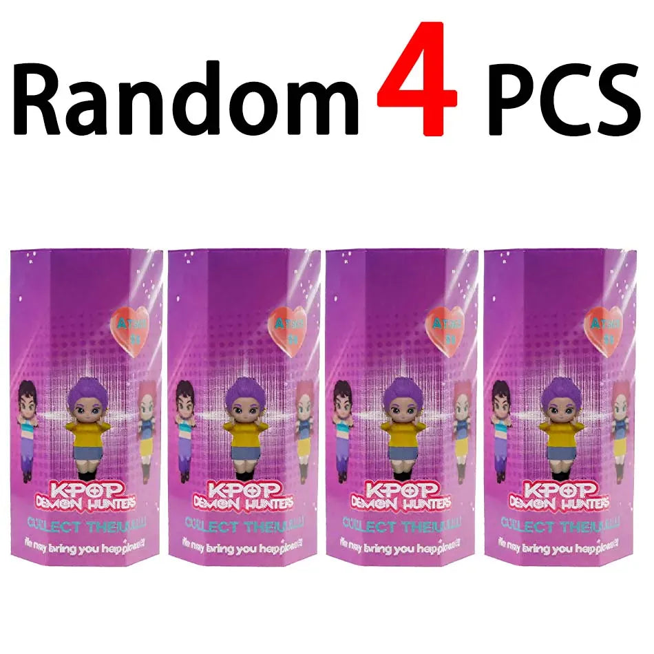K-pop Demon Hunters Angel Blind Box - Mini Anime Collectible Figure New K-pop Demon Hunters Angel Blind Box PVC Material Mini Anime Character Decoration Children's Christmas and Birthday Gifts