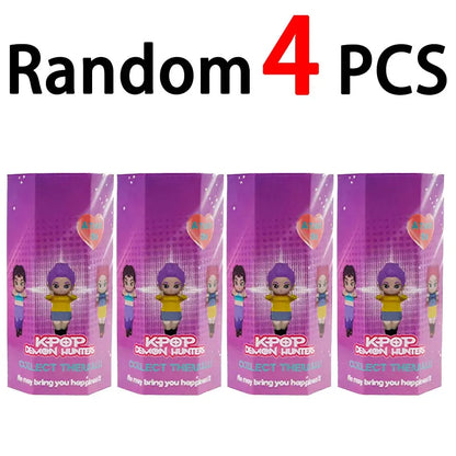 K-pop Demon Hunters Angel Blind Box - Mini Anime Collectible Figure New K-pop Demon Hunters Angel Blind Box PVC Material Mini Anime Character Decoration Children's Christmas and Birthday Gifts
