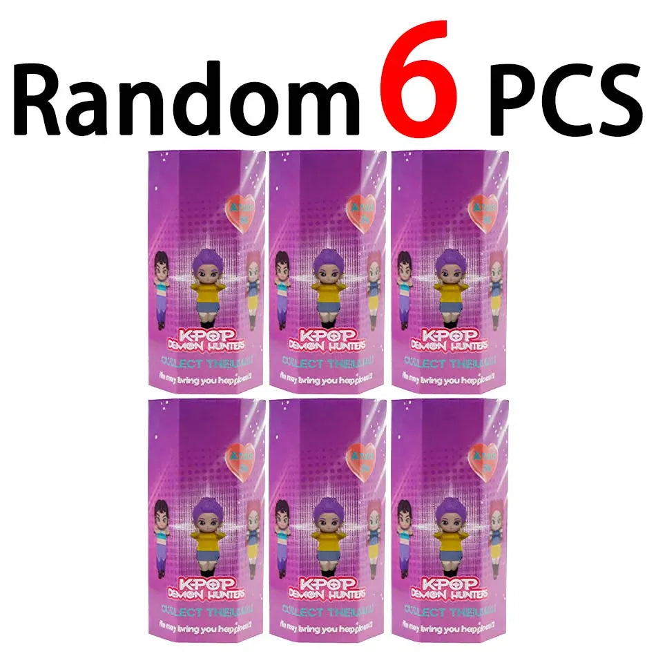 K-pop Demon Hunters Angel Blind Box - Mini Anime Collectible Figure New K-pop Demon Hunters Angel Blind Box PVC Material Mini Anime Character Decoration Children's Christmas and Birthday Gifts