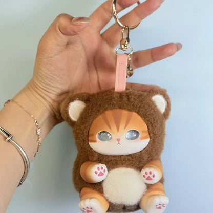 Mofusand Shark Cat Vinyl Toy | Collectible Figure Pendant Gift new Mofusand Vinyl Series Toys Shark Cat Surprised Box Toy Ornaments For Kids birthday girl Gift Pendant replica