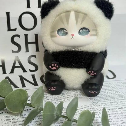 Mofusand Shark Cat Vinyl Toy | Collectible Figure Pendant Gift new Mofusand Vinyl Series Toys Shark Cat Surprised Box Toy Ornaments For Kids birthday girl Gift Pendant replica