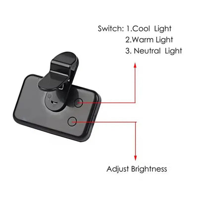 New Portable Mini Selfie Fill Light 3 Modes Adjustable Brightness Rechargeable Clip On For Mobile Phone Laptop Live Video Light New Portable Mini Selfie Fill Light 3 Modes Adjustable Brightness Rechargeable Clip On For Mobile Phone Laptop Live Video Light