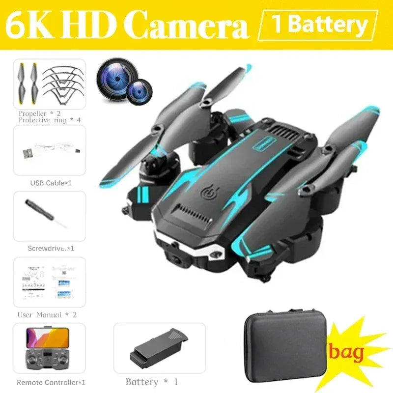 New S6 Drone 8K Professional with 5G GPS, 5KM Long Range, 360° Obstacle Avoidance & Dual Camera, Foldable Quadcopter New S6 Drone 8K Professional with 5G GPS, 5KM Long Range, 360° Obstacle Avoidance & Dual Camera, Foldable Quadcopter